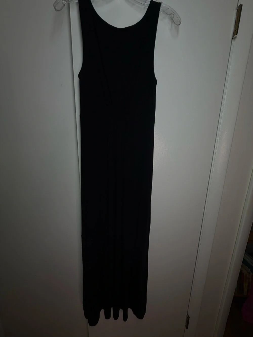 Boden Black Sleeveless Jersey Maxi Dress Women's US 8 Long Travel Dress